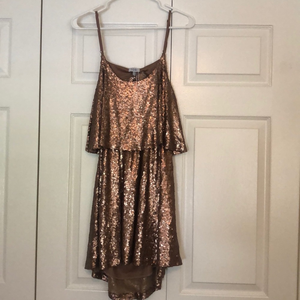 Bronze sequin dress NWT